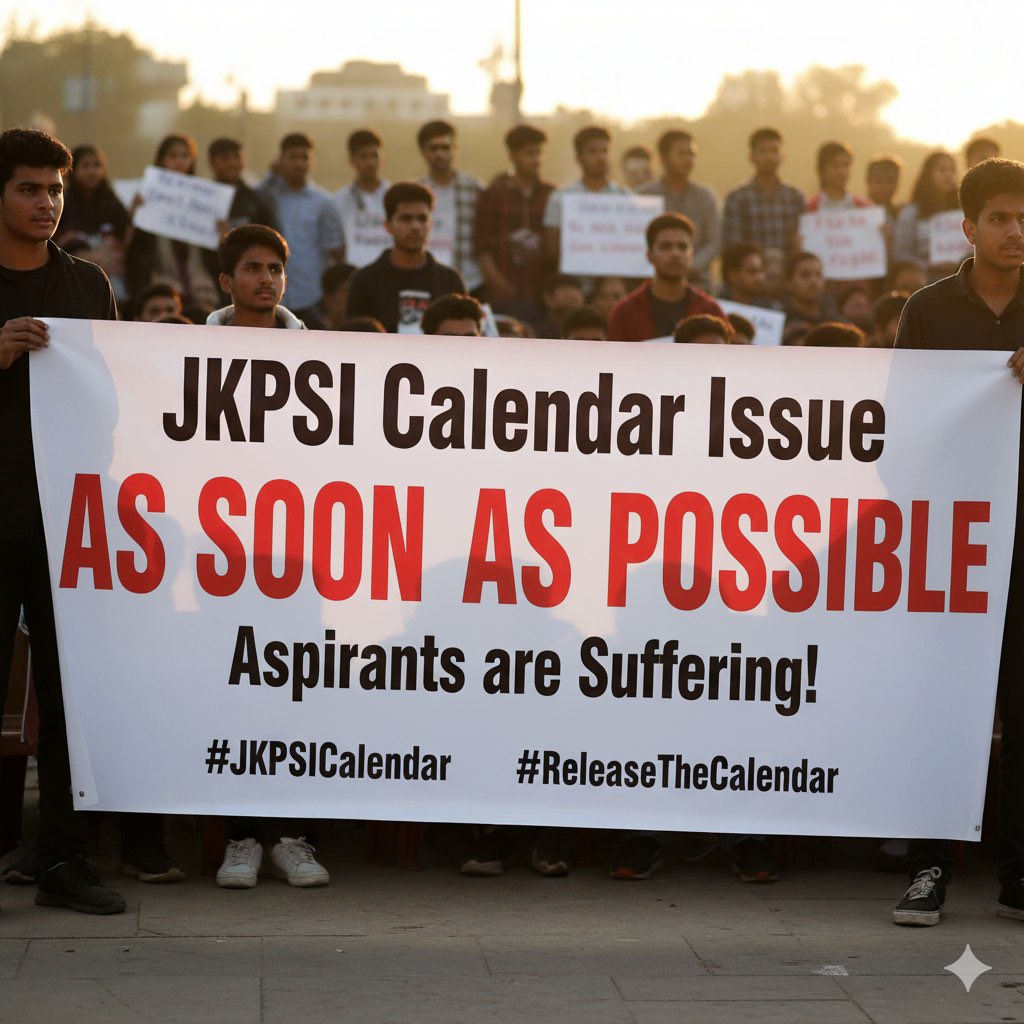 ajaykbhagat26's tweet photo. "1 year since JKPSI recruitment advt notice! Still no exam date. JKSSB misleading candidates. Urgent appeal to @OfficeOfLGJandK, @OmarAbdullah, JKSSB &amp; Home Dept to conduct SI exam. Candidates ageing out, future at stake! #JKPSI #JKSSB" @jkssbofficial https://t.co/2MoGzIrIxd