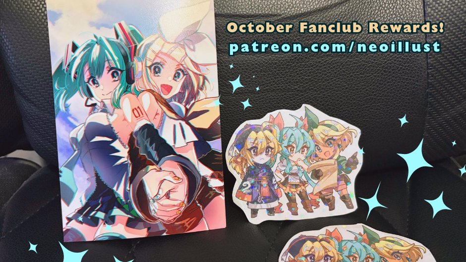 This month's fanclub rewards!!