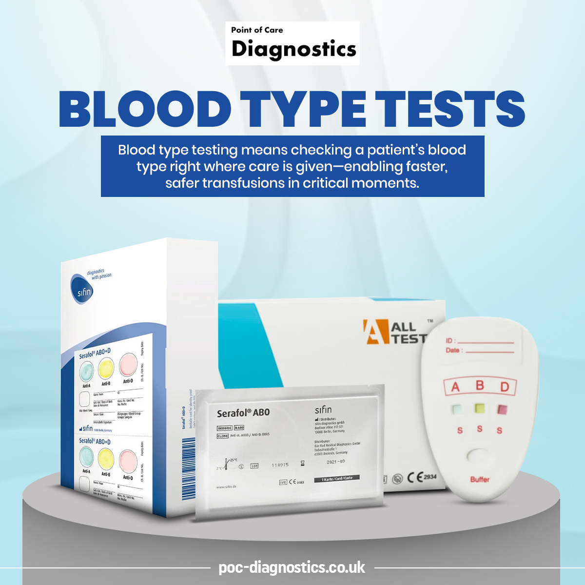 Diagnostic41116's tweet image. Know blood type in seconds, not hours. 🚑

POC testing delivers instant ABO/Rh results—no lab, no delay, just faster, safer care. ❤️‍🩹
Learn more: poc-diagnostics.co.uk/collections/bl…

#POCTesting #RapidDiagnostics #EmergencyMedicine #PatientCare