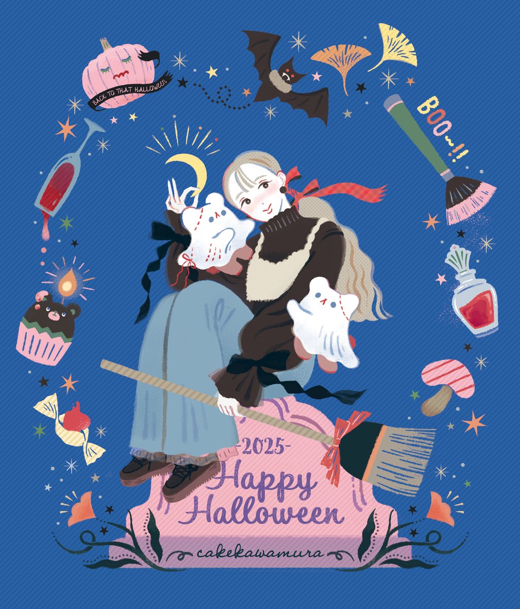 cake_illust's tweet image. #Halloween2025 
#Halloween 🎃👻🧸