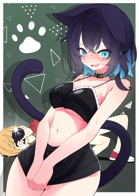 ハロウィンだねモカちゃん #宮舞モカ #弦巻マキ #みゃーまーと #ハロウィン #ねこのらくがき