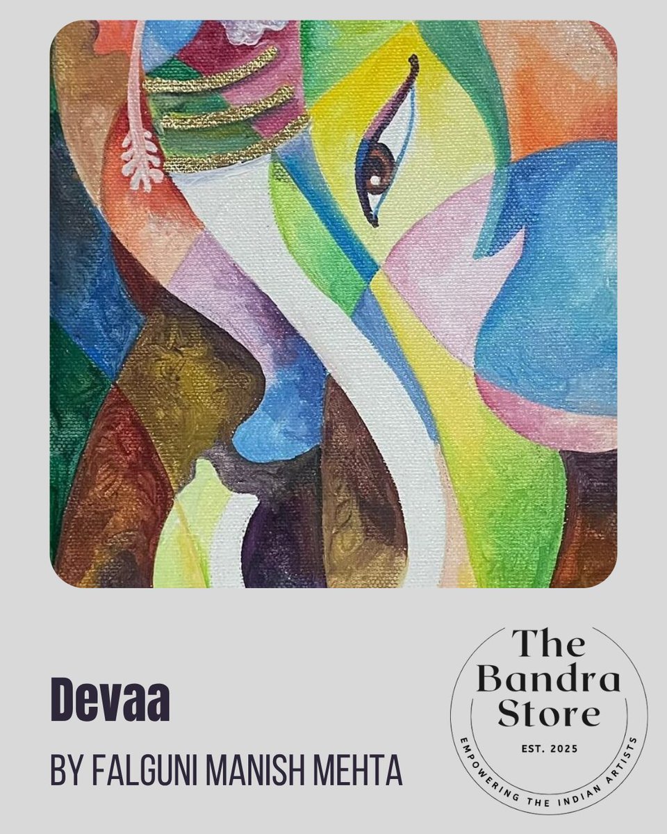 TheBandraStore's tweet photo. Falguni Mehta, a seasoned artist, blends Cubist influence across acrylics, oils &amp; installations — her abstracts radiate creativity &amp; emotion.

https://t.co/xtVYMhMIQX empowers Indian artists with online visibility, connecting creators with art lovers &amp; buyers.

#IndianArt https://t.co/fs4rVuHSmT