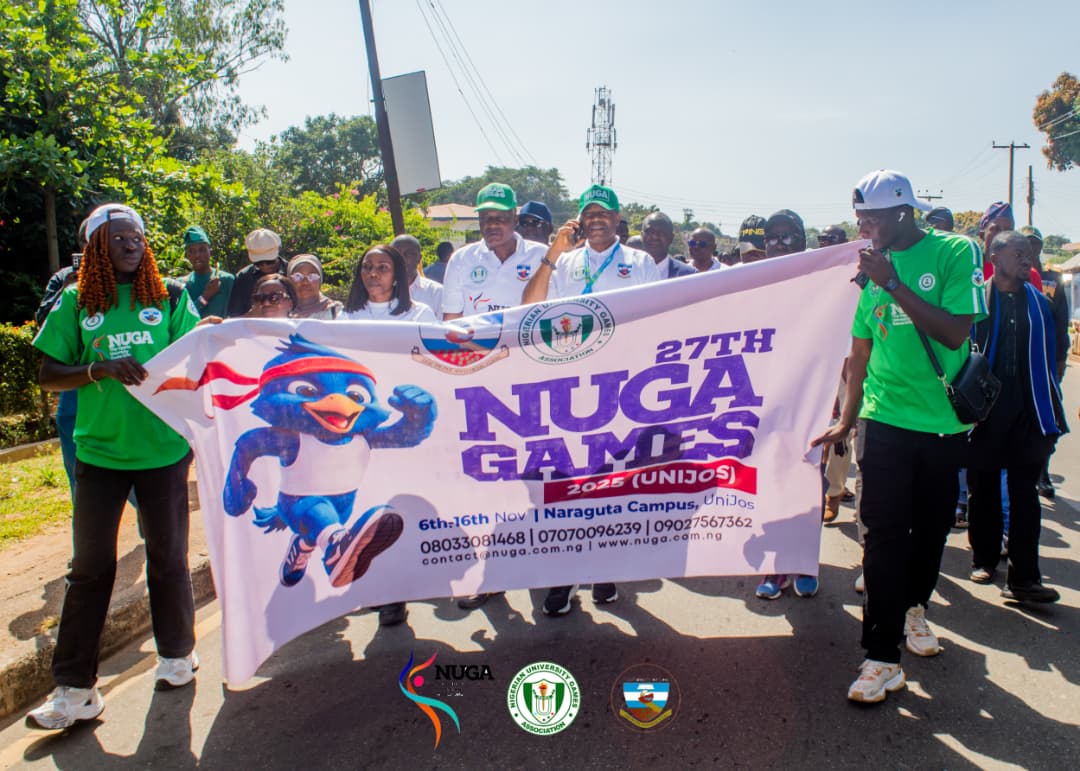 pwajok_jane's tweet photo. Igniting the fire for #NUGA2025! On 27 of October, the streets of Jos pulsed with energy as Unijos students, athletes, and locals kicked off our awareness rally. From campus gates to Hill Station Juntion to P-site campus vibes—unity in motion! Who's ready for greatness? 🏃‍♂️✨ https://t.co/5rDfEv5aar