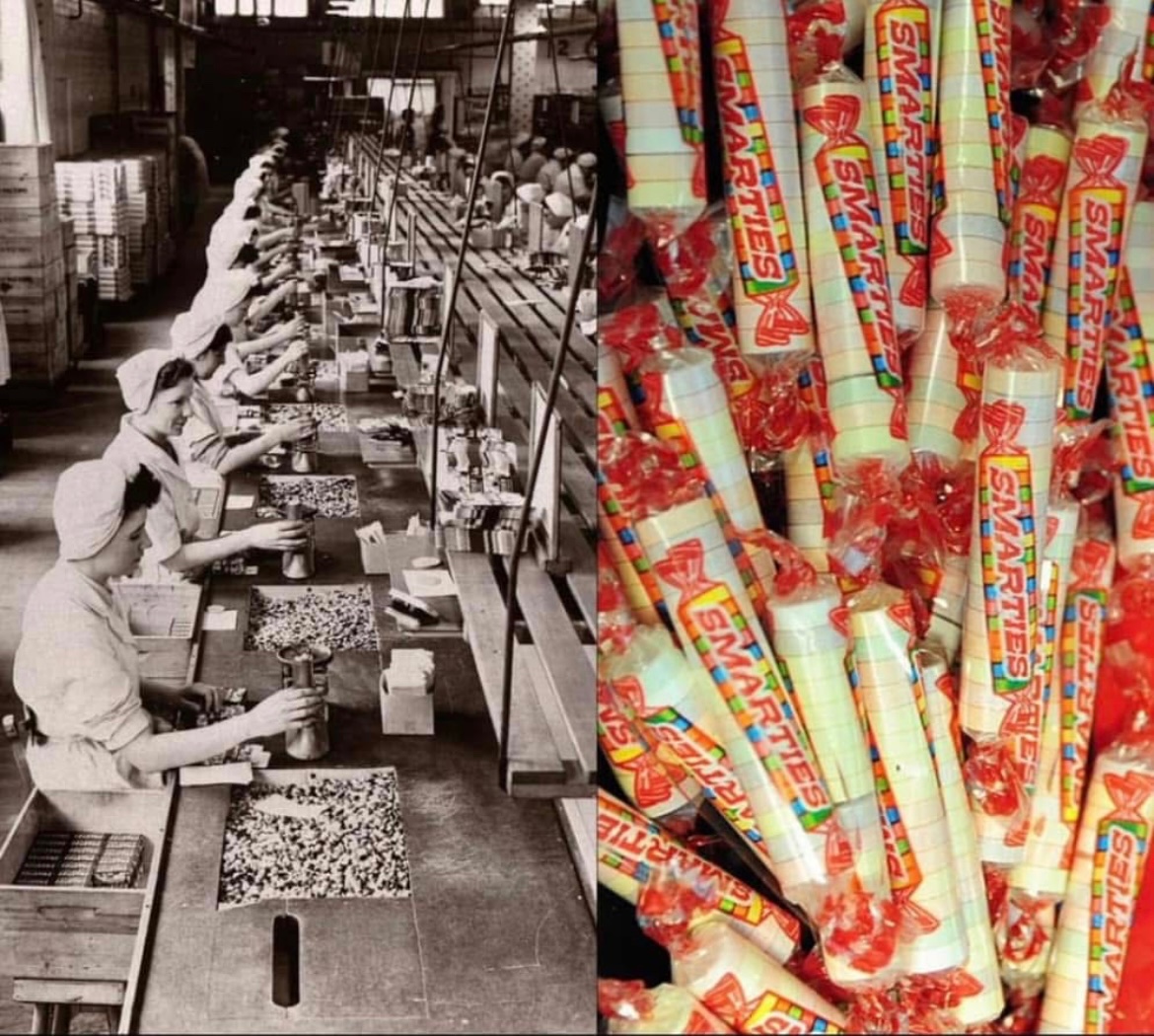 A little WW2 candy knowledge this Halloween 🎃

Smarties candy was originally made with machines built to make gunpowder pellets for ammunition during World War I| 🍬🍭