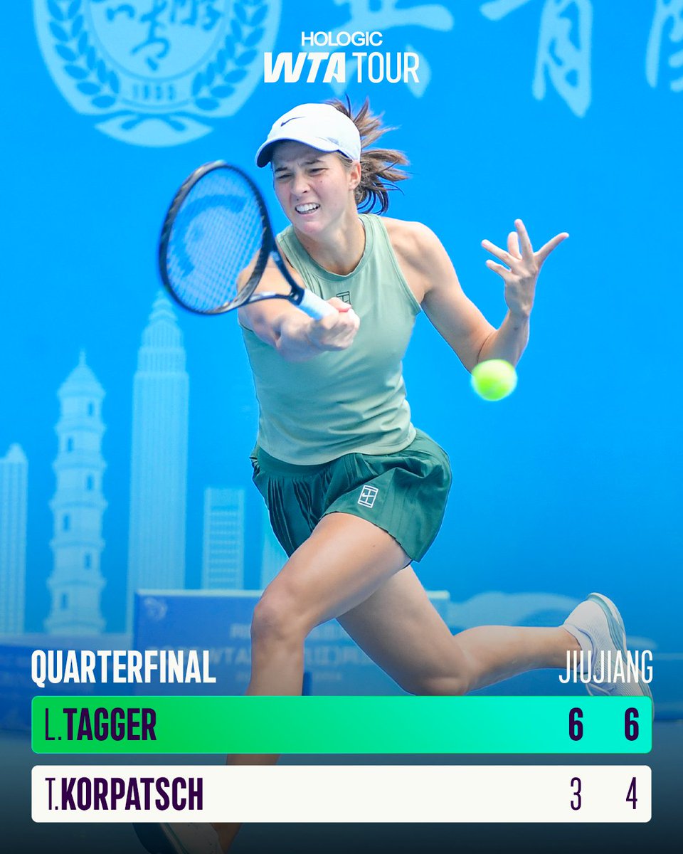 Reaching the semifinal on her main draw debut 🤩

Lilli Tagger | #JiangxiOpen