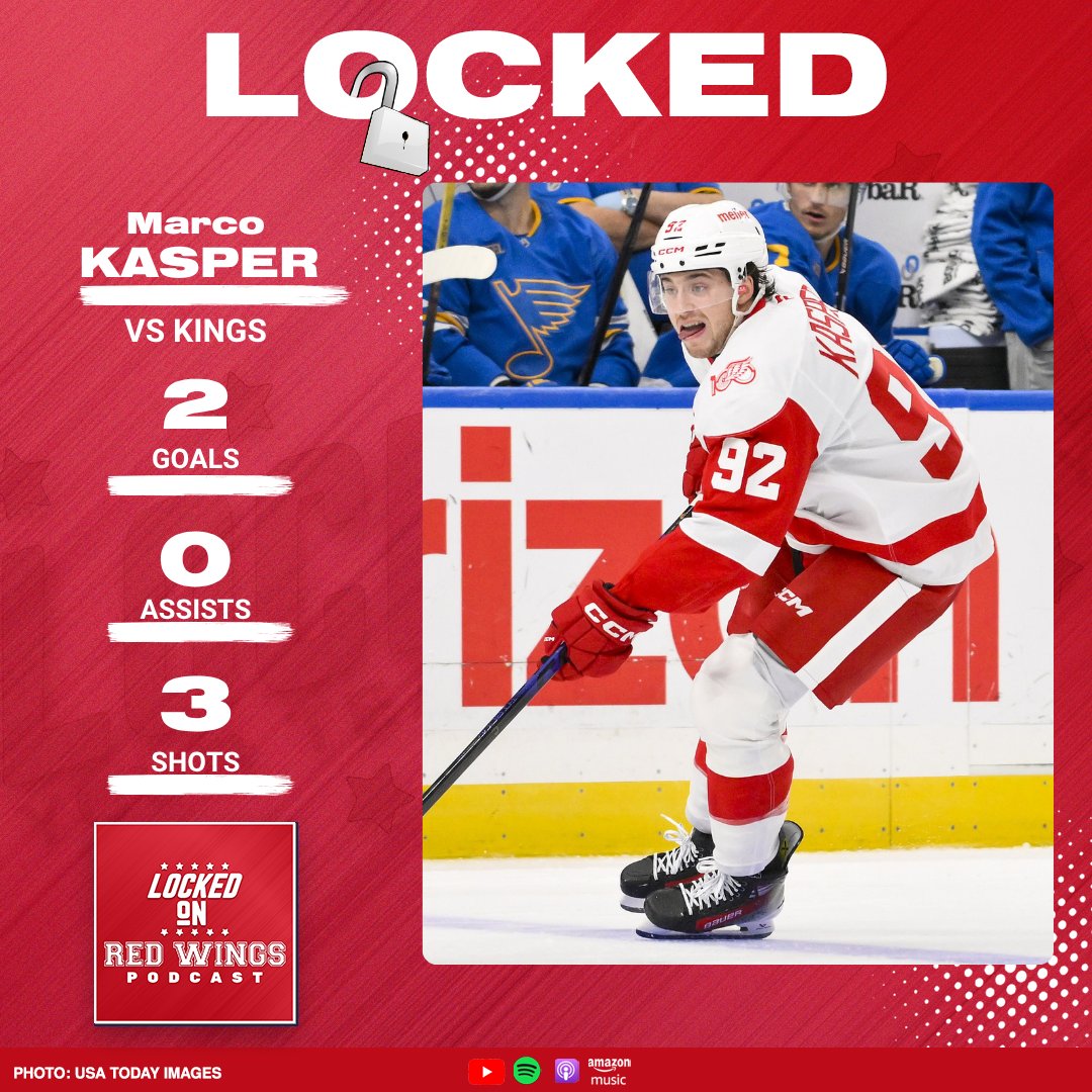 Marco Kasper breaks his goal drought with two important goals in this win. #LGRW