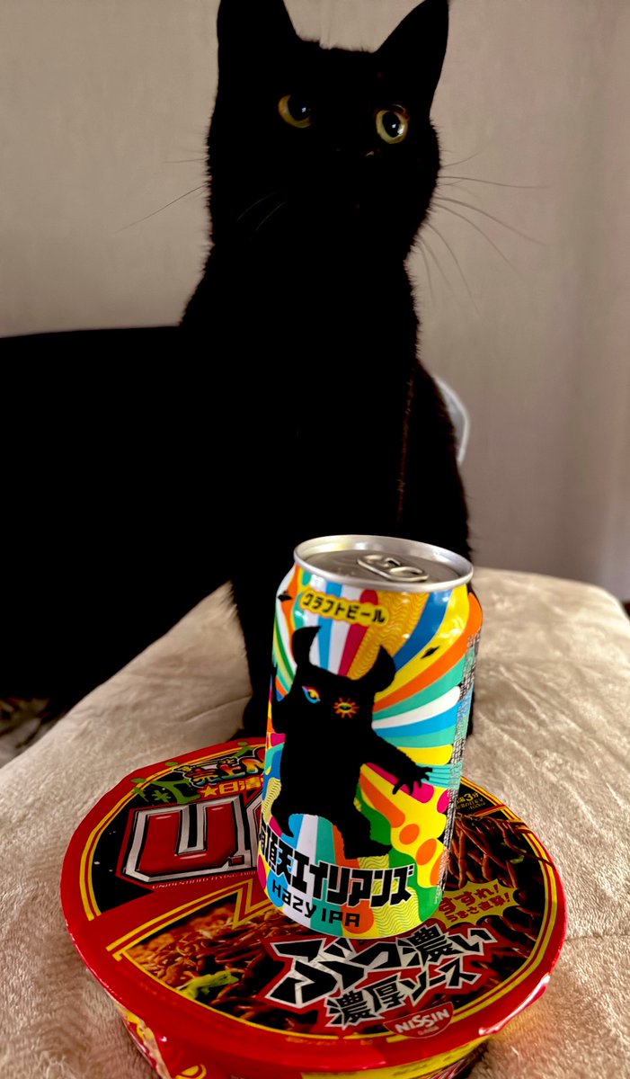 #UFO乗せてみた
カップ麺買うの久しぶり〜