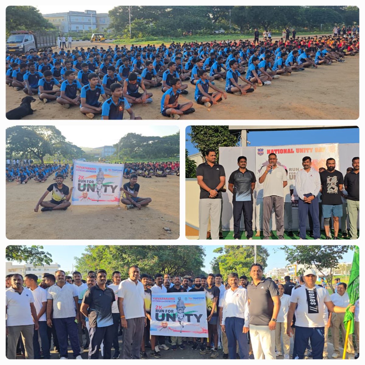 Today under the supervising of ACPMaheshwaram sir, Balapur PS &amp; Pahadishareef PS combinely organized 2K run as part of #RunForUnity program from Mallapur-ARCI return to Mallapur. ACP MHRM sir, SHO Pahadi, Myself, staff, Youth &amp;Citizens total about (400) members participated ⁩