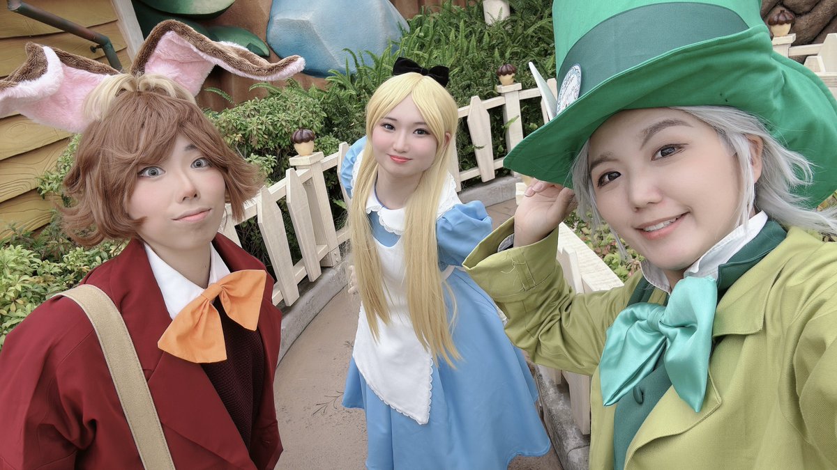 kairyuuka's tweet photo. 👻Happy Halloween🎃
2025/10/31

今年も楽しいハロウィンをありがとうございました✨
こないだは不思議の国のアリスでアリス、イカレ帽子屋、三月ウサギでした！
伽羅撮影きてくれてありがとう😊✨
#Dハロ仮装2025 https://t.co/X23tlDgQ8C