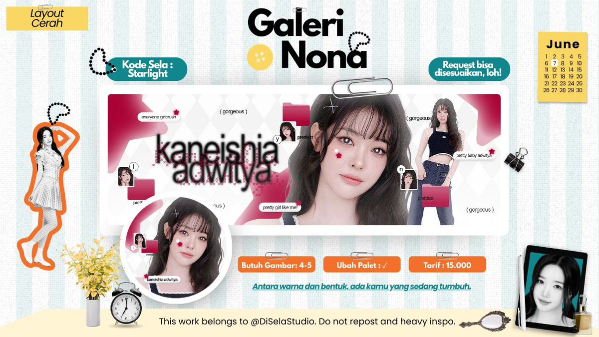 DiSelaStudio's tweet image. 🦢 Repost would be appreciated! 
 
Pagi cerah bersama Nona Eve. Hai Eve disini! Hari ini aku open titipan untuk 4 katalog di bawah ini! Dan ada special price jadi 10.000 aja nihhh 😍. Cek thread di bawah ini yaaa &amp;gt;&amp;lt;
  
#zonauang #zonaba #zonajajan