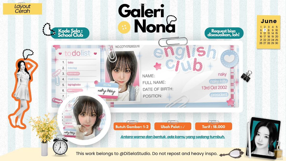 DiSelaStudio's tweet image. 🦢 Repost would be appreciated! 
 
Pagi cerah bersama Nona Eve. Hai Eve disini! Hari ini aku open titipan untuk 4 katalog di bawah ini! Dan ada special price jadi 10.000 aja nihhh 😍. Cek thread di bawah ini yaaa &amp;gt;&amp;lt;
  
#zonauang #zonaba #zonajajan