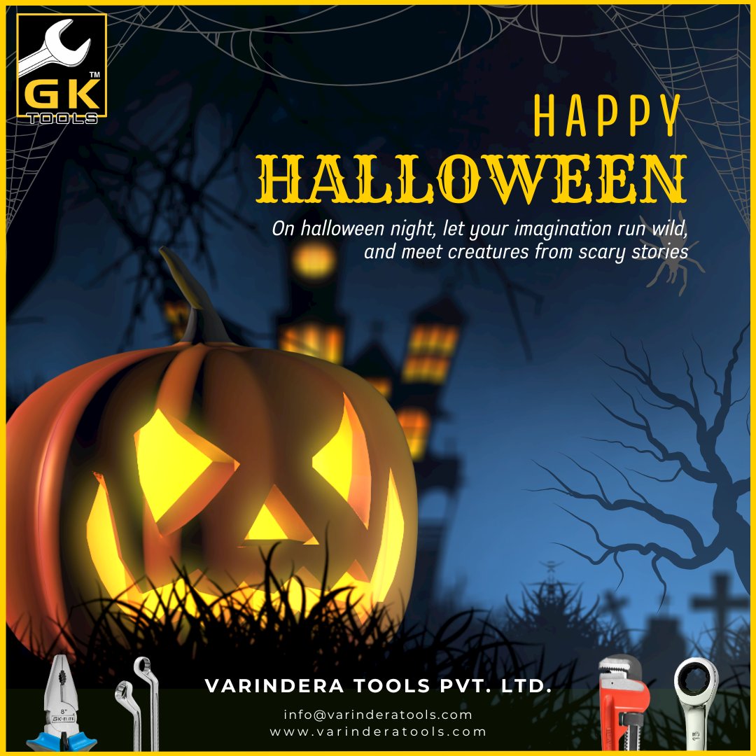 Varindera_Tools's tweet image. 🎃 Happy Halloween from GK Tools! 👻

This Halloween, let your imagination run wild! Just like crafting spooky pumpkins, every great creation begins with the right tools.
🛠️Create. Innovate. Celebrate.
#HappyHalloween #GKTools #VarinderaTools #ToolPower #Innovation #SpookySeason