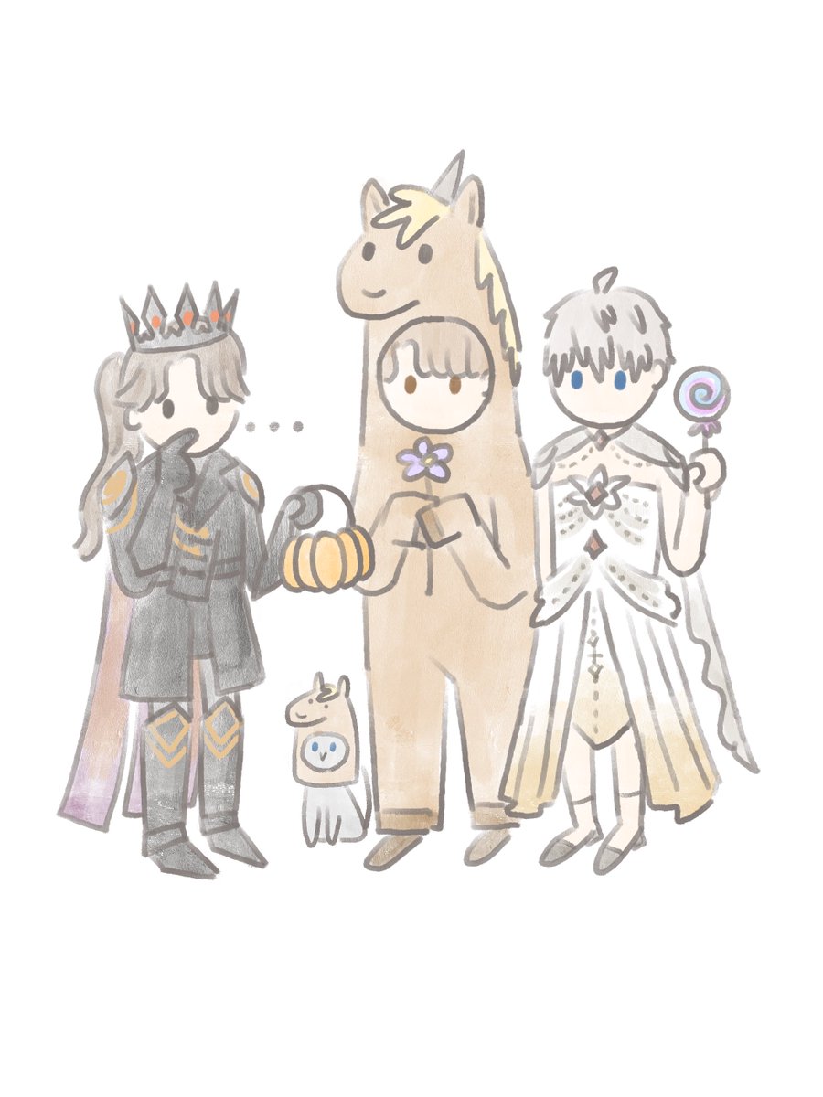 catboy_jie's tweet image. happy halloween from kod &amp;amp; friends 🧡🎃