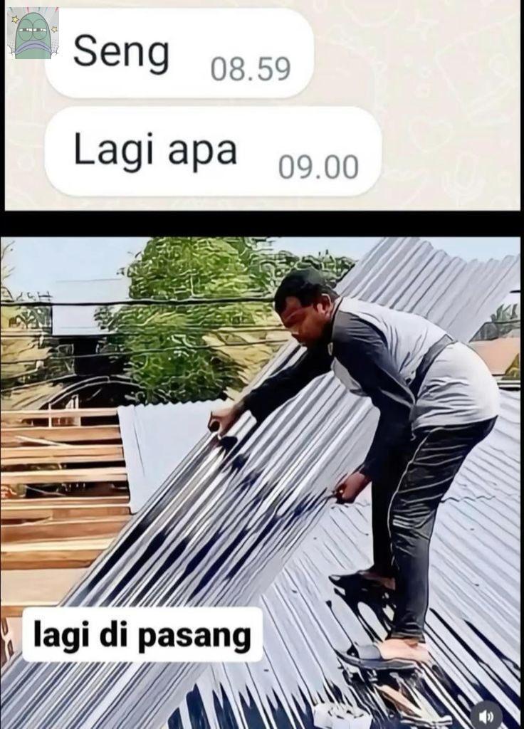 tanyarlfes's tweet image. 💚 enek juga dengar orang pacaran panggilannya seng sang seng. seng rumah lu bocor apa?