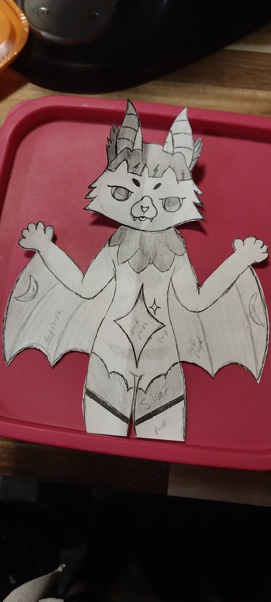 Envy_princess7's tweet photo. Drew my #Fursona their name is obsidian nebula and they are a bat! #furryartist #ocart #bats #goth https://t.co/3wP1wyWtiZ