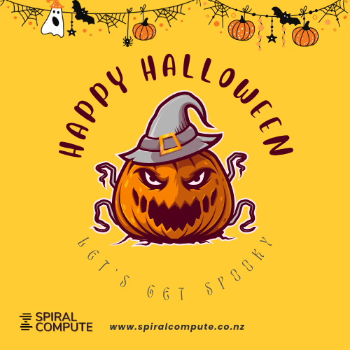 SpiralCompute's tweet image. Happy Halloween! 🎃👻
No tricks—just treats of innovation, creativity, and clean code!
Let’s squash the bugs and light up the dark with great ideas. 💻✨
#SpiralCompute #HappyHalloween #CodeAndCreate #TechTreats  #TeamworkMatters