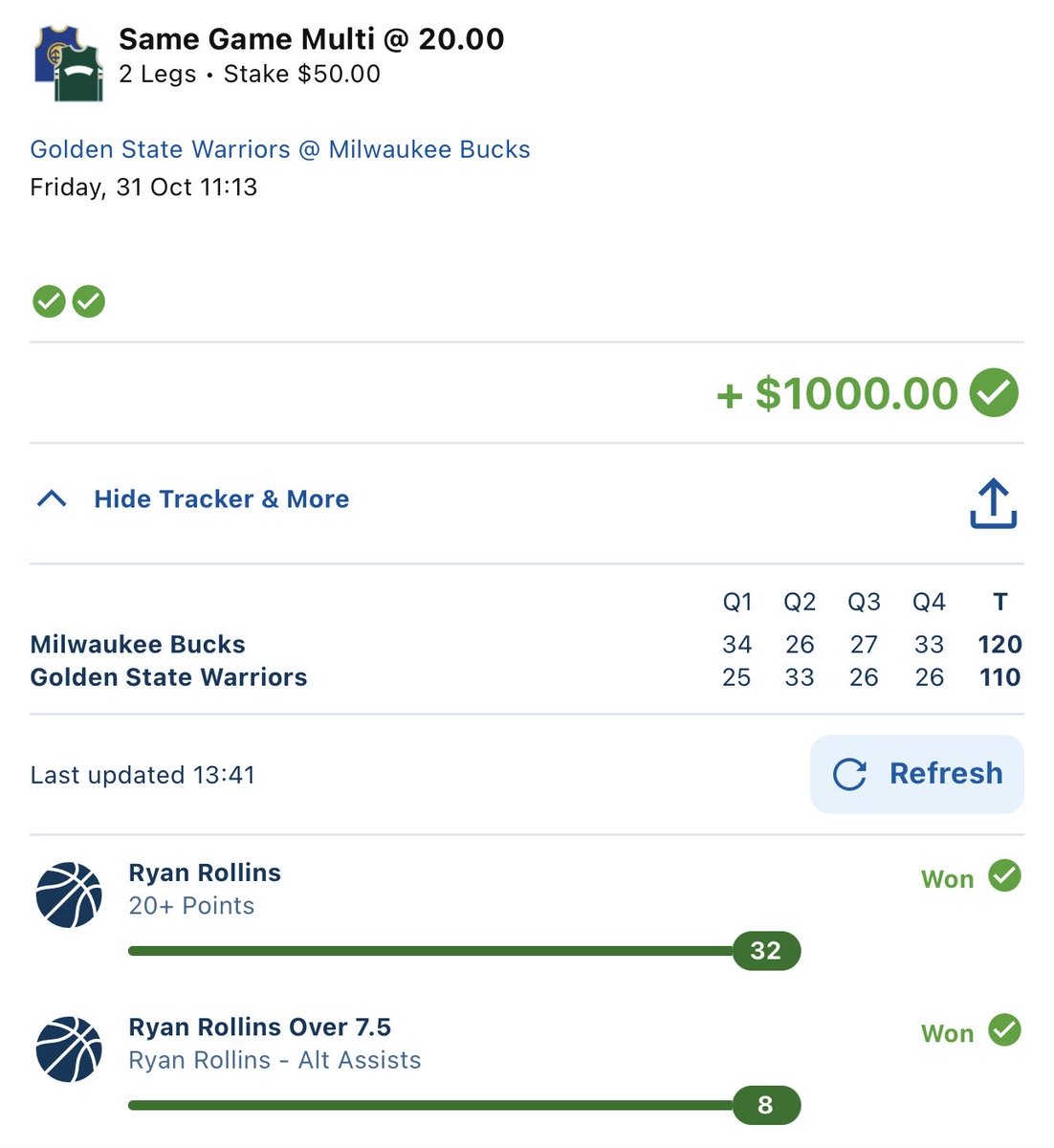 Ryan Rollins revenge game