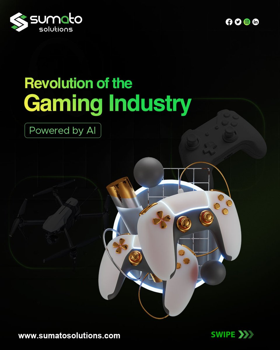 SumatoSolutions's tweet image. AI is reshaping gaming, from AR/VR experiences to popular games like  Among Us, PUBG, Free Fire, and Call of Duty. Smarter gameplay, personalized challenges, and immersive worlds await.

Discover AI-powered innovation with Sumato Solutions.
sumatosolutions.com

#AIinGaming
