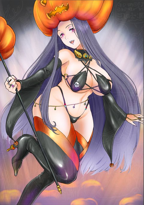 『ピーナッツ』の主要キャラの一人ライナスは、ハロウィンの夜はトリックオアトリートに興じる友人達をよそに信奉する「カボチャ大王」の出現を見届けるべくカボチャ畑で一夜を過ごすというのが毎年の恒例ですが、そんな彼の前についに現れた「カボチャ大王」というイメージで描いてみました。 