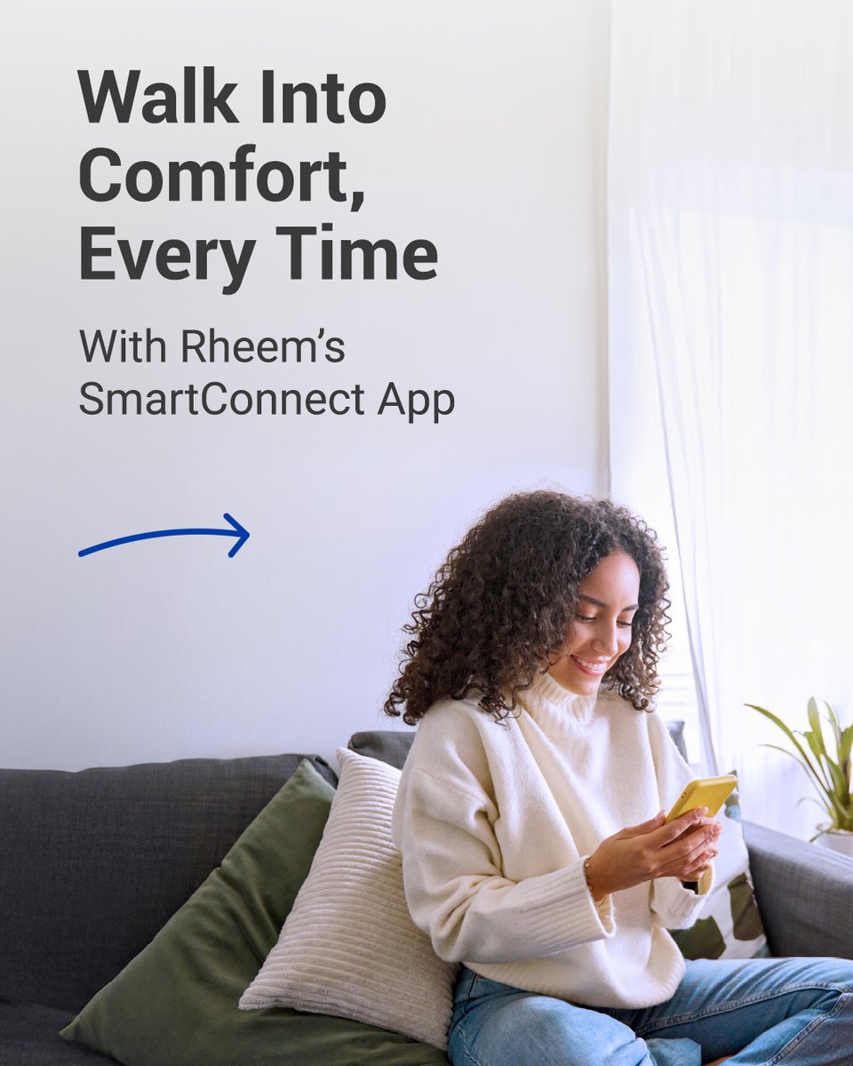 richmondwh_me's tweet image. Cool. Connected. In control. 📲❄️​
With the Rheem Smart Connect app, comfort follows you everywhere.​

Swipe to see how it keeps you cool, efficient &amp;amp; in the know 👇​

#RichmondMEA #SmartConnect #EngineeredForLife