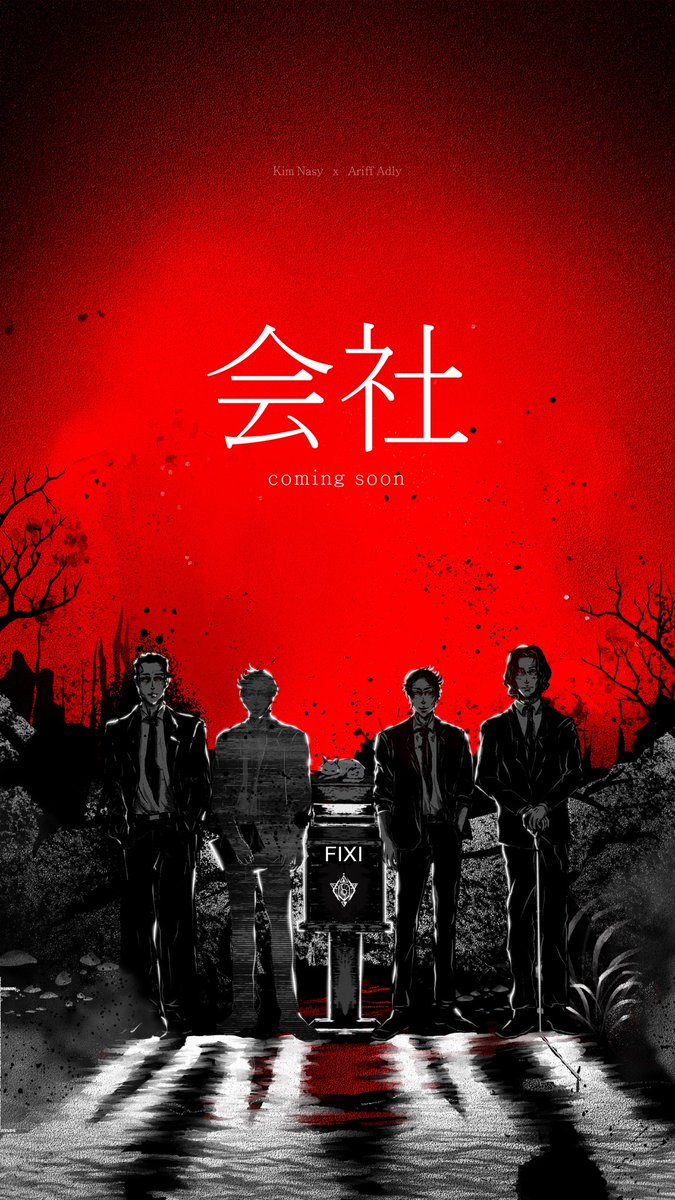 kymnasyrah's tweet image. My recent collaboration with @AriffAdlyyy &amp;amp; @BukuFixi 🎈

Here&apos;s some shonen/seinen version of it.  If you&apos;re a fan of vengeance and contracts and CATS, this is for you! 

Standby mental ya anak2.