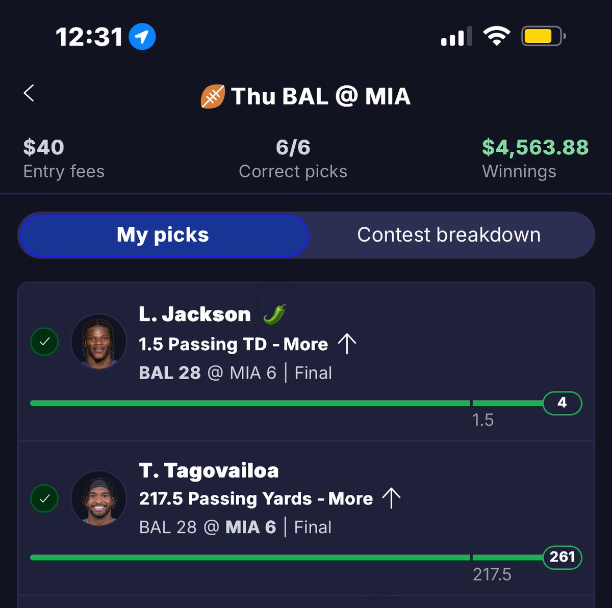 ParlayyPro's tweet photo. NEVER TOO LATE TO SIGN UP FOR EXCLUSIVE PICKS! BIG WINNERS TONIGHT!

OVER $6,500 AND CHANGE!
#FanduelPicks #Parlay #NFL https://t.co/4KEbY1LAdL