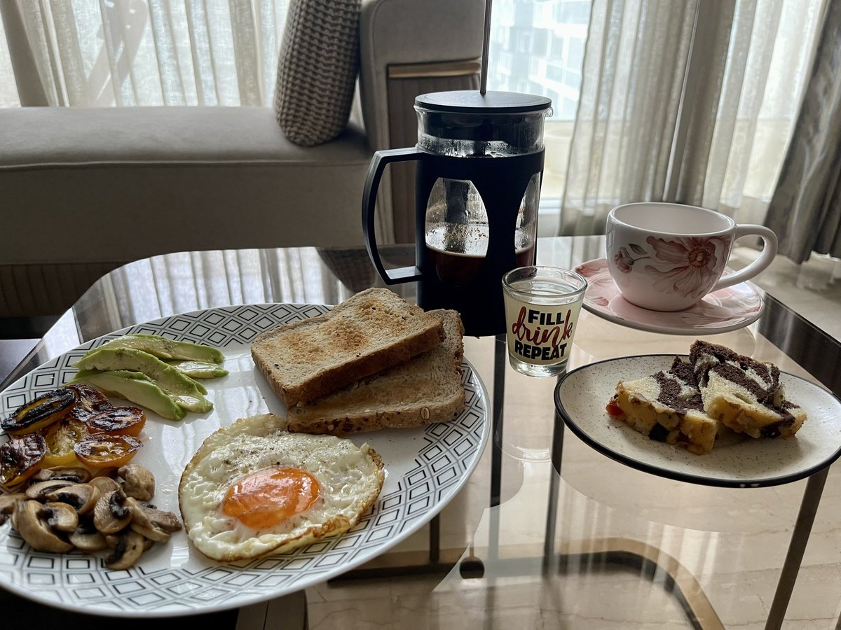 Bon appétit! Being home alone did not deter me from making myself my favourite breakfast! If you don’t love yourself, who will?