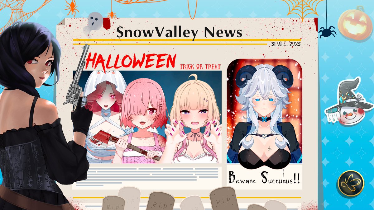 Rawwwr Trick  or Treat 😋

🎃 Happy Halloween 🎃

#Vtuber #Halloween #SnowValleyAgency_