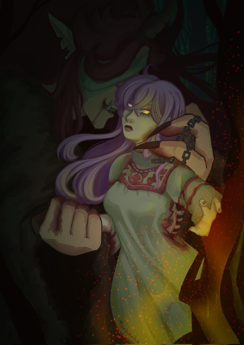 In the dark, dark forest... when the magic flute is no longer heard by the campfire, you know that the hunt has begun

Yay, my part for #VncHorror
#vnc