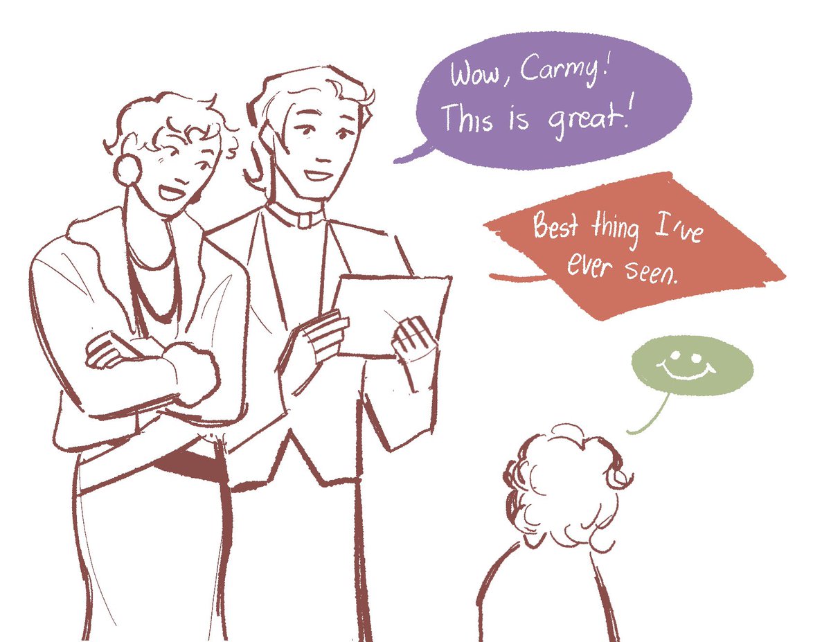 (1/2) butch priest (that serves a catholic school church) and a femme photographer that’s hired to capture the school events (ocs w <a href="/FILOBOOSTER/">jace 🍎🎄</a> !!)