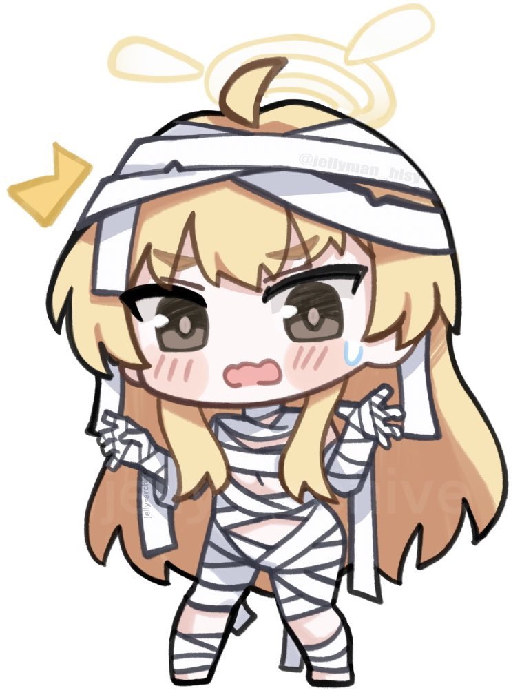 カズサ(ブルーアーカイブ) 「#ハロウィン #ブルアカ」|ゼリーマン@2/18〜BOOTH販売開始のイラスト