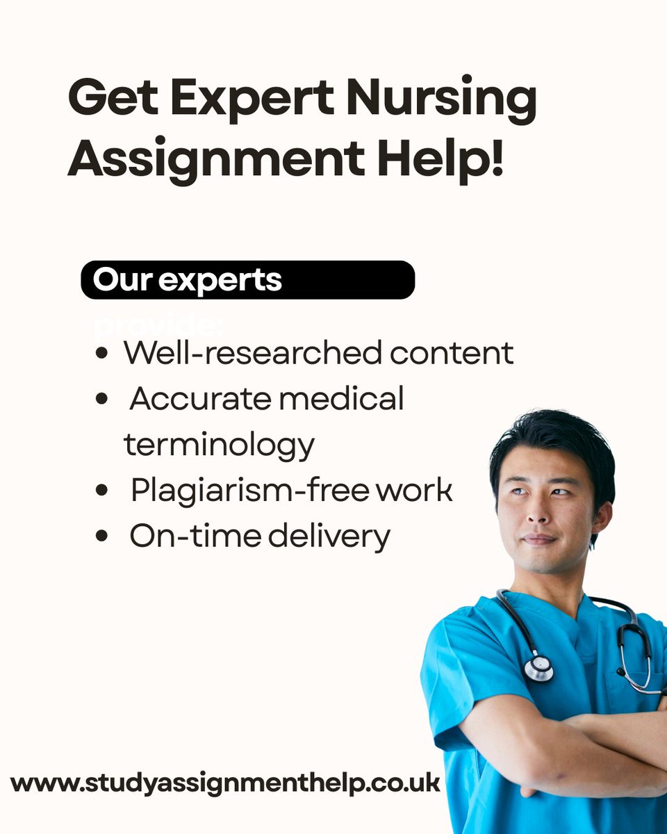 studyhelp_uk's tweet image. Get personalized #NursingAssignmentHelp so you can focus on what matters most: you’re learning &amp;amp; practice.

Visit- tinyurl.com/3k7wpb2w

#NursingStudents #MedicalEducation #AcademicSupport #StudentLife #AssignmentHelp #NursingSchool #studyassignmenthelp #Trending