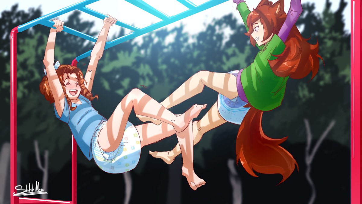 Sketch#2278 Monkey bars
#abdl #diaper #diapergirl #diaperboy #diaperlover #abdlart #オムツ
