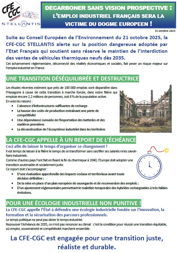 CfecgcPsamu's tweet image. #CFE #CGC #Stellantis #Mulhouse 
👉 Décarboner sans vision prospective