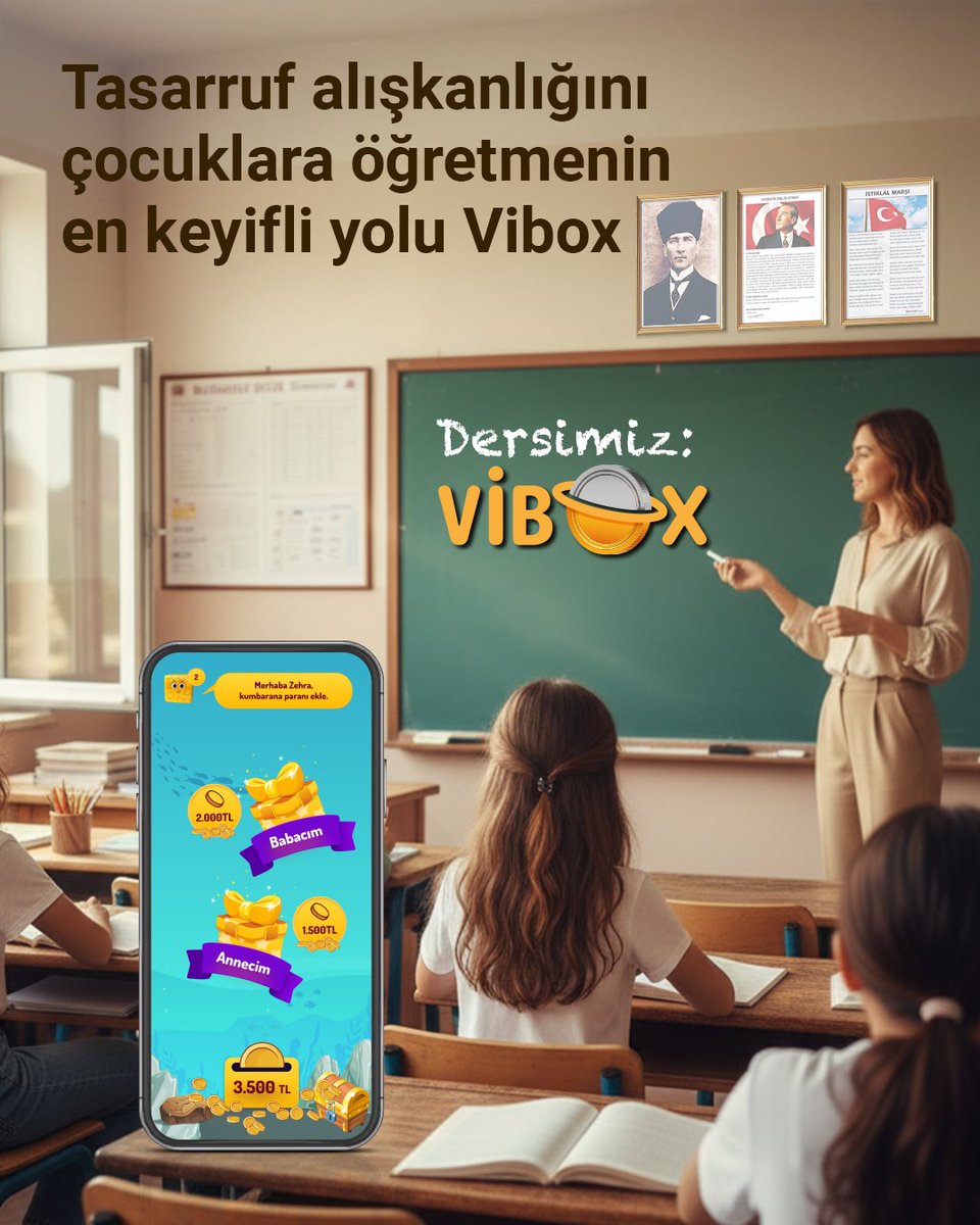 Dünya Tasarruf Günü’nde çocuklarınız tasarruf alışkanlığını Vibox ile kazansın. #DünyaTasarrufGünü #Vibox