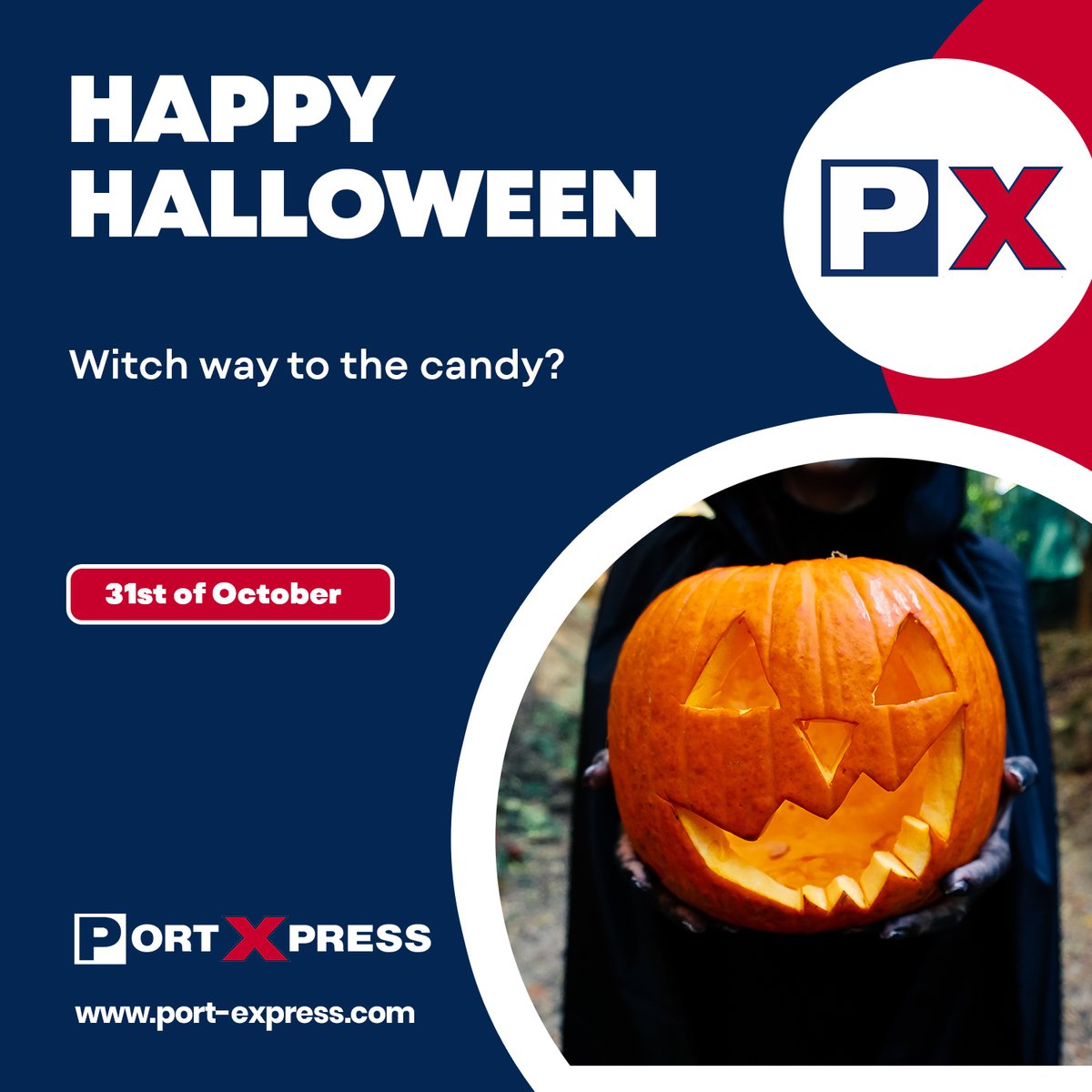 portexpress's tweet image. Happy Halloween - Witch way to the candy?
port-express.com
#containertransport #freight #logistics #transport #Happyhalloween