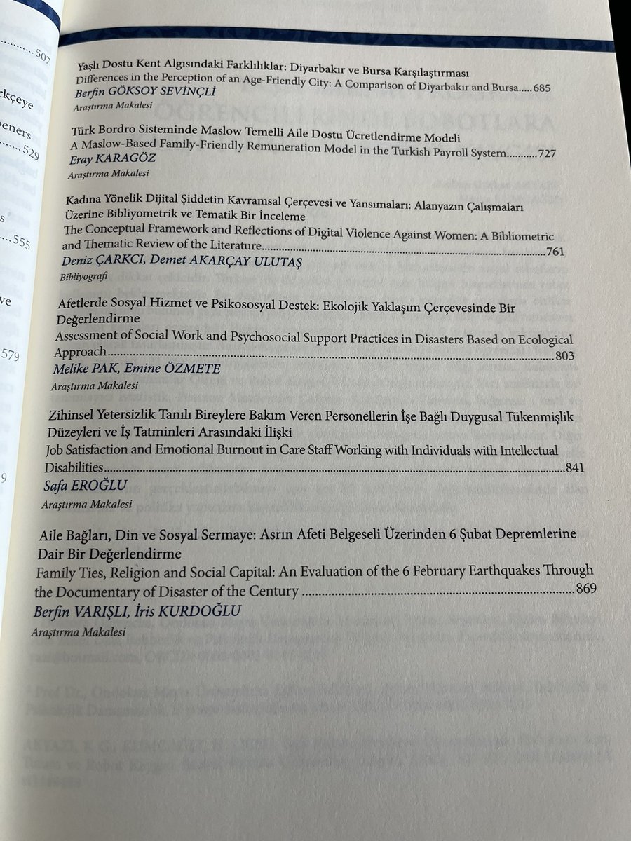 Bakanlığımızın hakemli akademik dergisi Sosyal Politika Çalışmaları Dergisi <a href="/spcdergi/">SPÇ Dergisi</a> yenilenen yüzü ve zengin içeriği ile alana ve alanyazına katkı sunmaya devam ediyor. Birbirinden değerli 12 çalışmanın yer aldığı 68. Sayıyı dikkatinize sunuyoruz.

dergipark.org.tr/tr/pub/spcd/is…