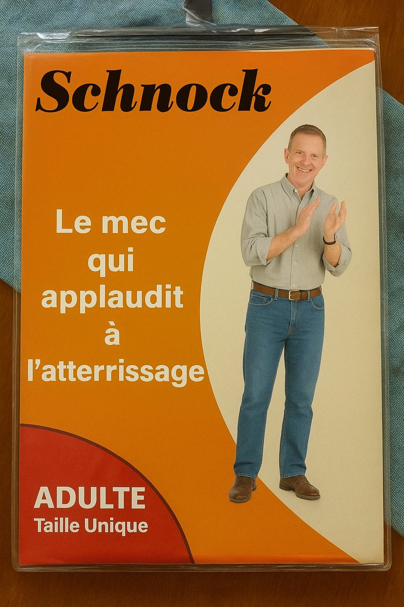 Idée déguisement pour Halloween : le mec qui applaudit à l'atterrissage.
#Halloween #deguisementschnock