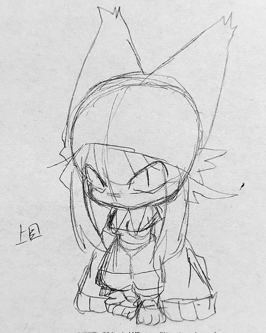 ちなみに今回の方も下描き→清書からのデジタル移行で描いてます。

他のデジタル神絵師様の様な美しく繊細なモノは描けないので、もちゆるで描いてます\(^o^)/ 
