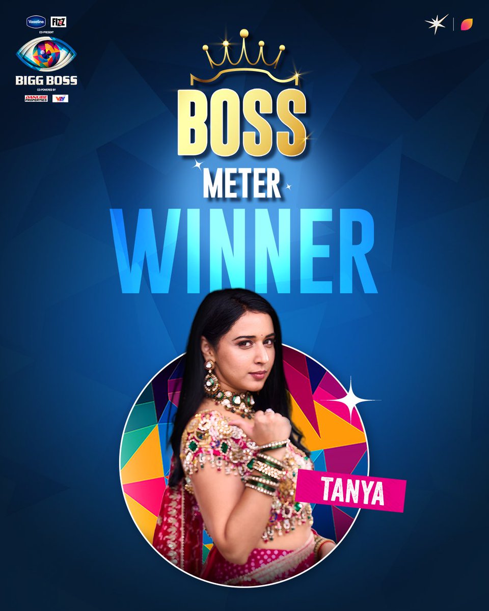 Janta ke votes se <a href="/TANYAMITTAL_/">Tanya Mittal</a> takes the Boss Meter crown this week!

#TanyaIsTheBoss

#BossMeter #BiggBoss19 #BiggBossOnJioHotstar