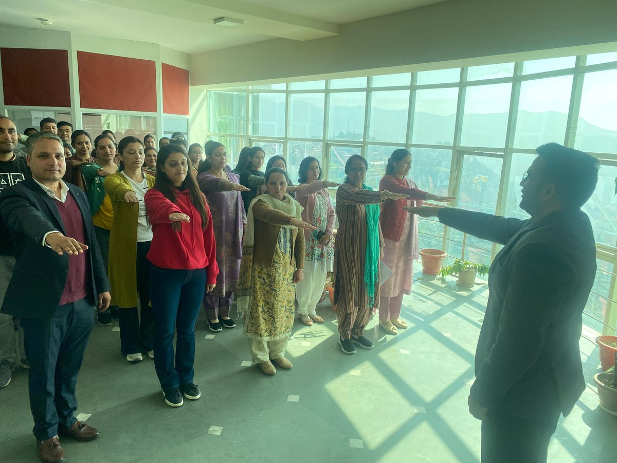 The Department of Digital Technologies &amp; Governance observed Rashtriya Sankalp Diwas on 31-10-25. On this occasion, Dr.Nipun Jindal, Director (DT&amp;G), administered the Pledge to all officers and staff members, reaffirming their commitment to the unity and integrity of the nation.