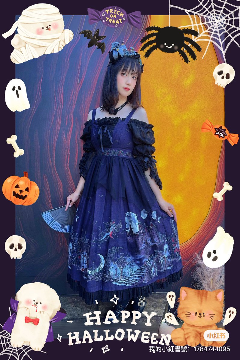 Hanwenwutw's tweet photo. Trick or treat！
#lolita 
#kradlanrete 
#baroque 
#Halloween 
#lo娘 https://t.co/ag2AgQU7RQ