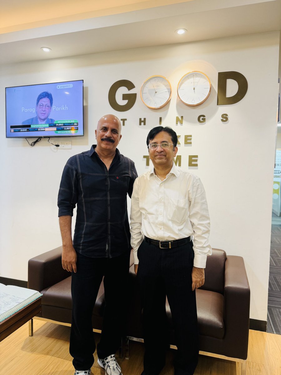 “Good Things Take Time”
Happy to meet India’s top Value Investor <a href="/RajeevThakkar/">Rajeev Thakkar</a> <a href="/PPFAS/">PPFAS Mutual Fund</a>