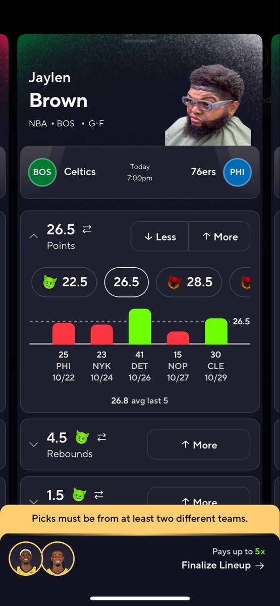 SamCartthe's tweet image. What is we doing @PrizePicks ??