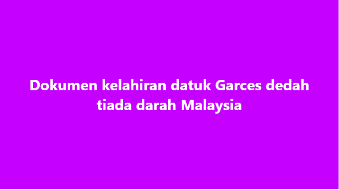 SinarOnline's tweet photo. Sijil kelahiran didakwa milik datuk Garces tular
#SinarHarian #sijilkelahiran #datuk #FacundoGarces