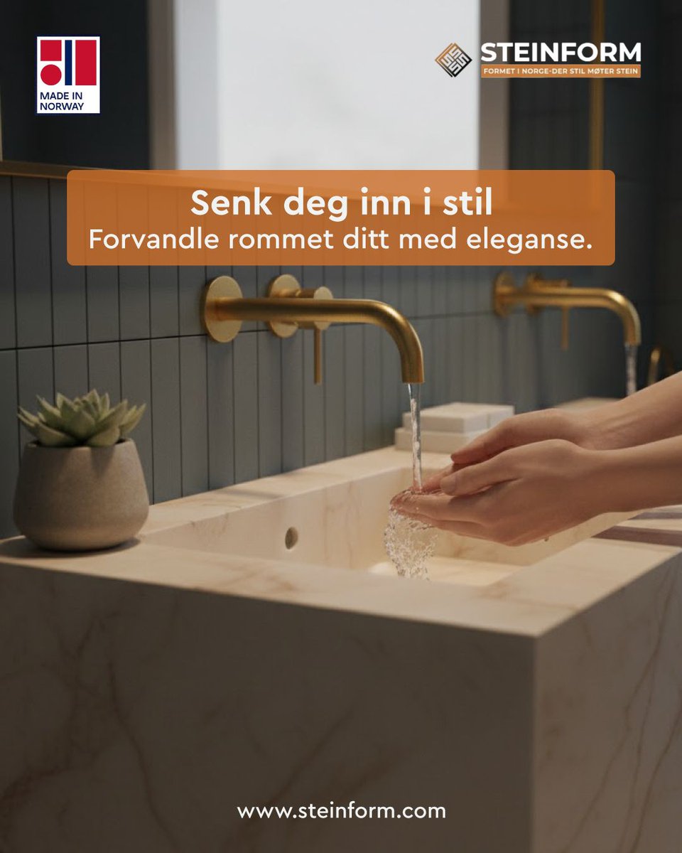 Steinformnorway's tweet image. ChatGPT said:

Forvandle rommet ditt med design som kombinerer eleganse, kvalitet og funksjon. Skap et hjem som føles naturlig raffinert.

besøk: steinform.no

#Steinform #Sinks #Steinvask #Vask #Servant #Interiørdesign