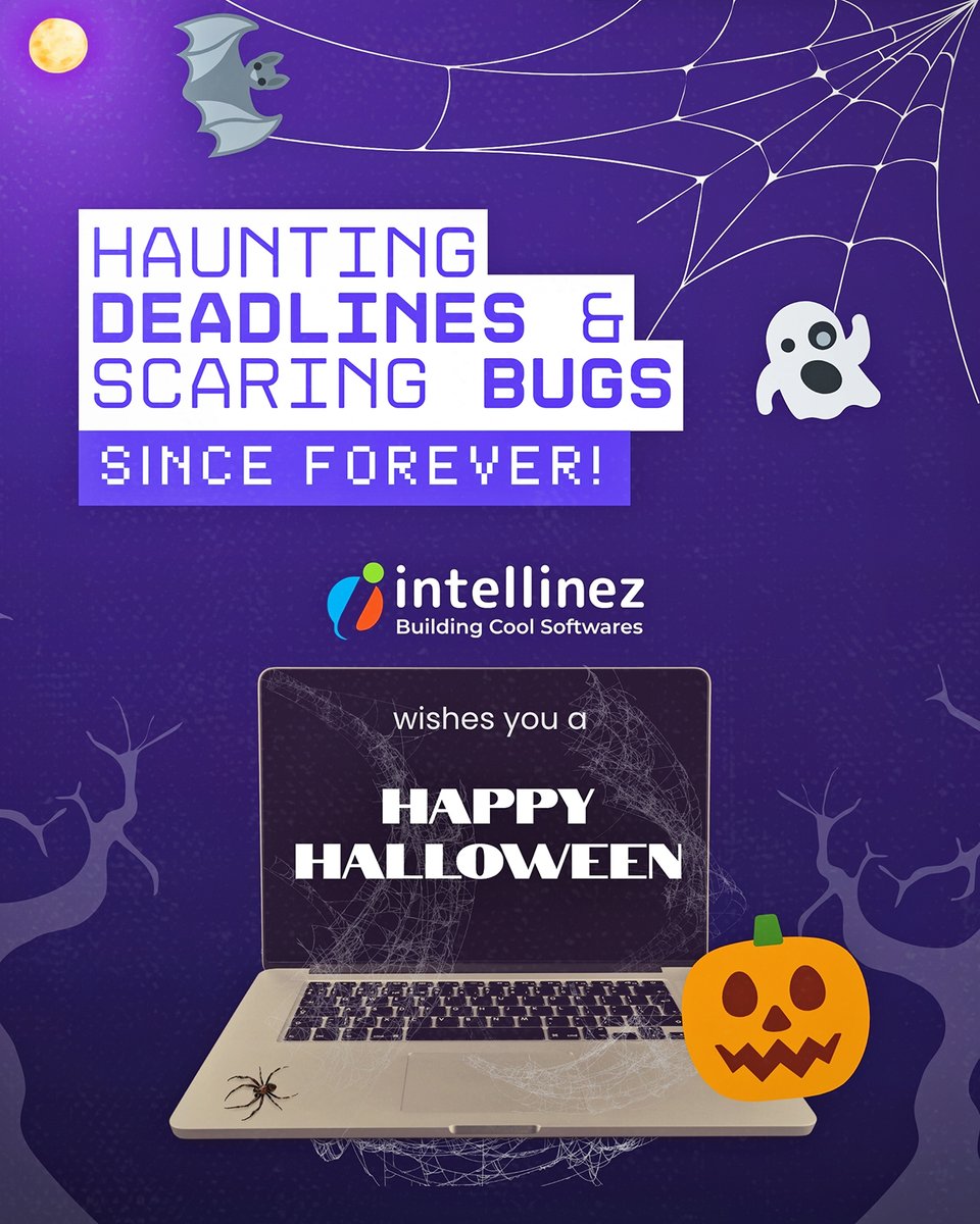 IntellinezSys's tweet image. 🎃 Wishing You a Halloween Full of Tricks, Treats &amp;amp; Tech Magic! 👻💻

#HappyHalloween #IntellinezSystems #TeamIntellinez #SpookySeason #FestiveVibes