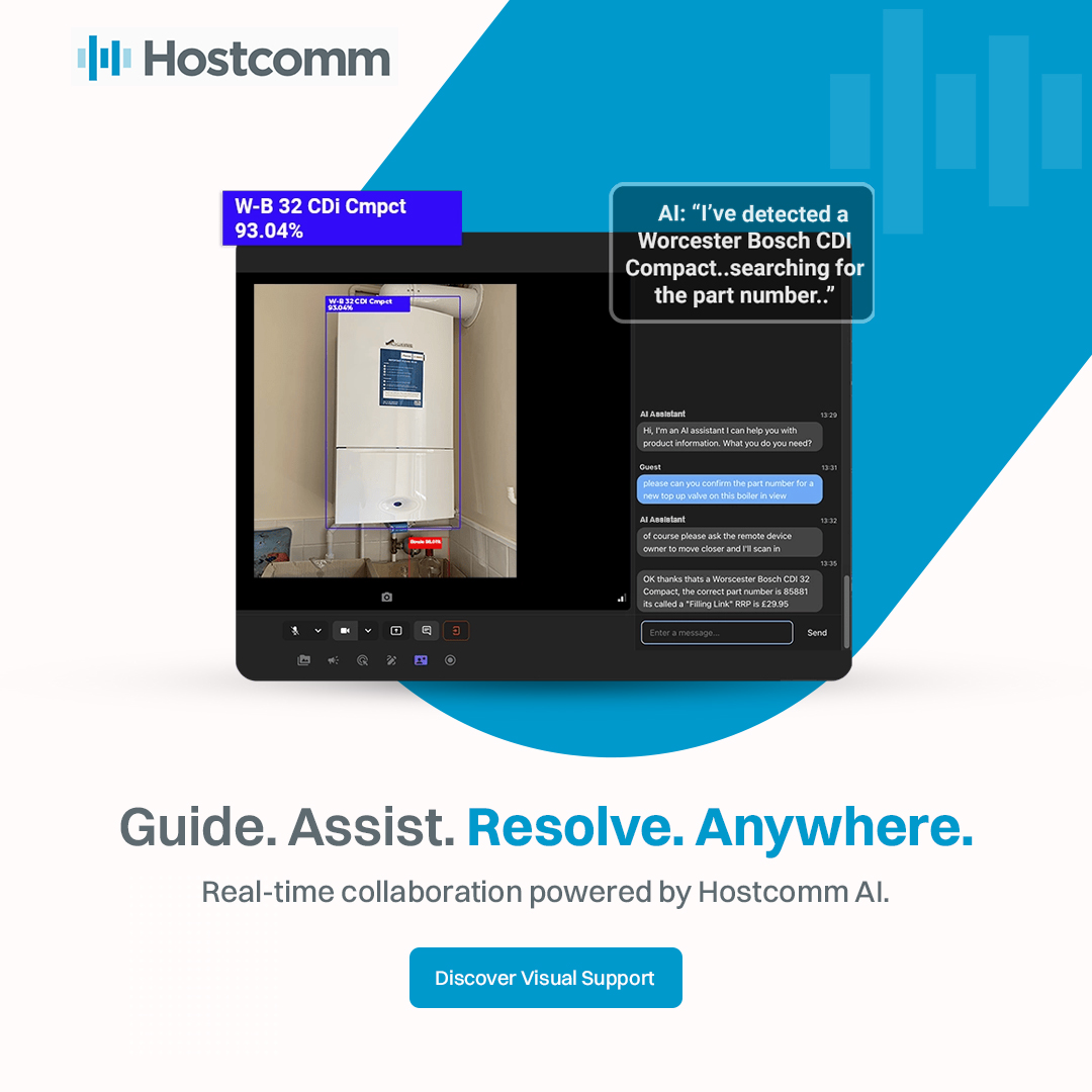 HostcommAI's tweet image. Guide. Assist. Resolve. Anywhere.
AI-powered Remote Visual Assistance from Hostcomm helps teams fix issues faster — from anywhere, in real time.
Cut downtime
Boost first-time fixes
Deliver smarter support

Book a demo: calendly.com/lauren-connors…

#AI #CX #Automation #Hostcomm