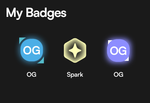 dongtahds's tweet photo. Tài khoản @EdgenTech lại được phát thêm mấy Badges này, không hiểu là cái gì và để làm gì luôn 🙄
Có anh em nào biết không chia sẻ cho tui ít thông tin với?
$0G #OGBadge https://t.co/236XkJeC6i