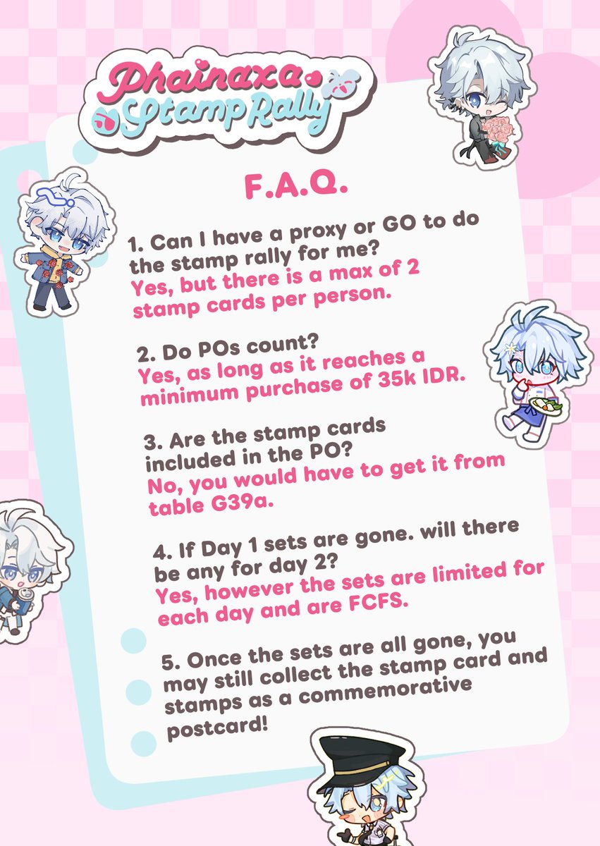 [💚&amp;🔁appreciated!]
Attention, phainaxalings📢 We are hosting a modern-themed PhaiNaxa Stamp Rally for #CF21 on both days!

Collect all 5 stamps to win a prize bundle, sets are limited! All information below^^ 🌿#comifuro21